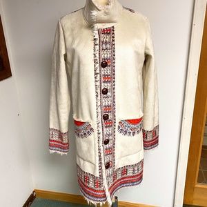 Faux Suede and Faux Fur Billabong Coat Sz Large